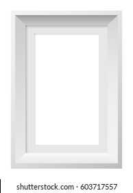 Square frame for photos and vector pictures