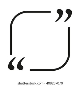 Square  frame for a quote. Text bubble