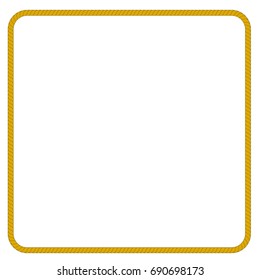 Square Frame from rope for Your Element Design
