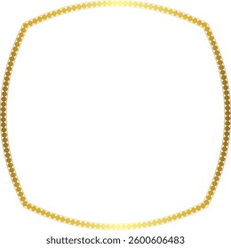 Square Frame round circular design artistic Gold picture frame luxury golden frame gold border vector royals framework decoration decorative element white background 