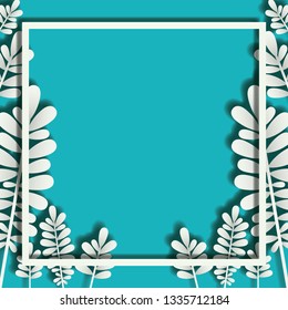 square frame with spring leafs