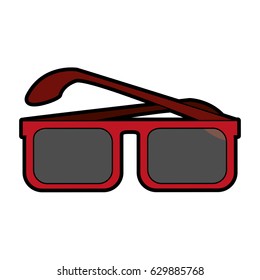 square frame sunglasses icon image 