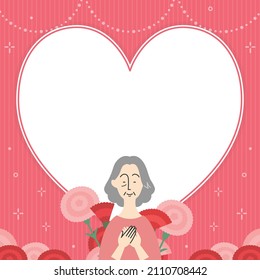 square frame template for mother's day