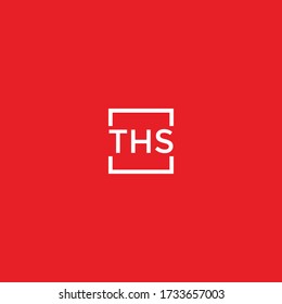 marco cuadrado este diseño de logotipo de letra con colores rojo y blanco.