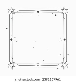 square frame vector Illustration isolated on white