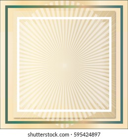 Square Framed Background Teal