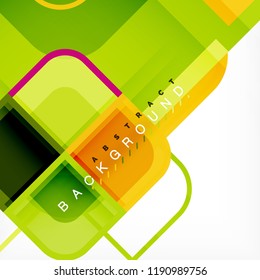 Fundo abstrato geométrico quadrado, design de arte de papel para design de capa, modelo de livro, cartaz, ilustração de capa de CD, folheto, fundo do site