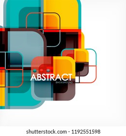 Fondo abstracto geométrico cuadrado, diseño de papel para diseño de portada, plantilla de libro, afiche, ilustración de portada de cd, volante, fondo de sitio web