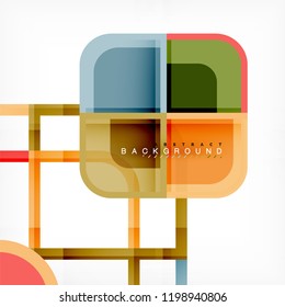 Fondo abstracto geométrico cuadrado, diseño de papel para diseño de portada, plantilla de libro, afiche, ilustración de portada de cd, volante, fondo de sitio web