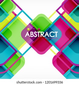 quadratischer, geometrischer abstrakter Hintergrund, Design der Papierkunst für das Cover-Design, Buchvorlage, Poster, CD-Titelgrafik, Flyer, Website-Hintergrund