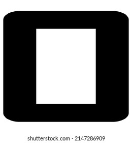 Square geometric abstract irregular, asymmetric shape