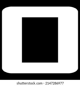 Square geometric abstract irregular, asymmetric shape