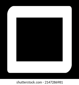 Square geometric abstract irregular, asymmetric shape