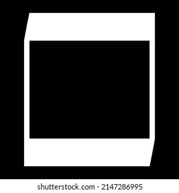 Forma abstracta geométrica cuadrada irregular, asimétrica