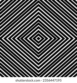 Square geometric back and white pattern by stripes seamless  background modern graphic pattern