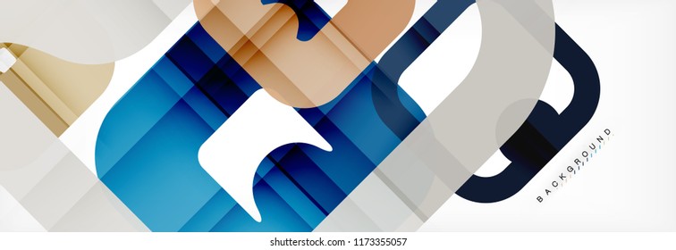 Square geometric background, multicolored template for business or technology presentation or web brochure cover layout, vector wallpaper.