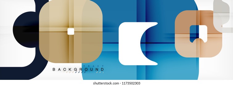 Fondo geométrico cuadrado, plantilla multicolor para presentación de negocios o tecnología o diseño de portada de folletos web, fondo de pantalla vectorial.