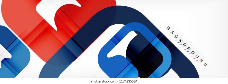 Square geometric background, multicolored template for business or technology presentation or web brochure cover layout, vector wallpaper.