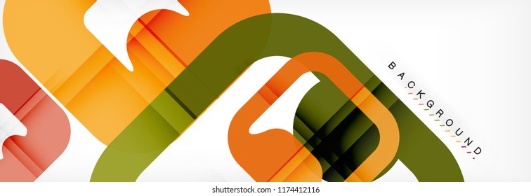 Square geometric background, multicolored template for business or technology presentation or web brochure cover layout, vector wallpaper.