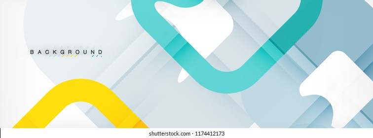 Square geometric background, multicolored template for business or technology presentation or web brochure cover layout, vector wallpaper.