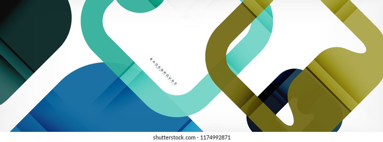 Square geometric background, multicolored template for business or technology presentation or web brochure cover layout, vector wallpaper.