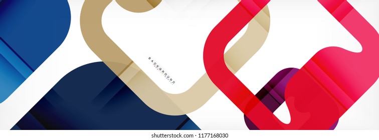 Square geometric background, multicolored template for business or technology presentation or web brochure cover layout, vector wallpaper.