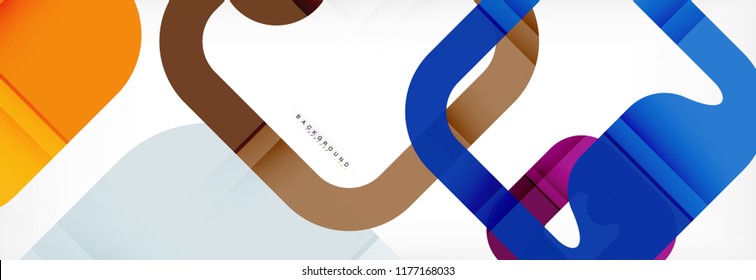 Square geometric background, multicolored template for business or technology presentation or web brochure cover layout, vector wallpaper.