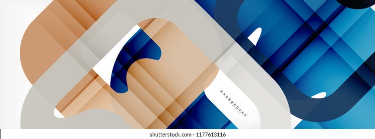Fondo geométrico cuadrado, plantilla multicolor para presentación de negocios o tecnología o diseño de portada de folletos web, fondo de pantalla vectorial.