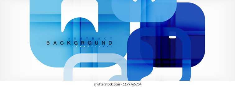 Square geometric background, multicolored template for business or technology presentation or web brochure cover layout, vector wallpaper.