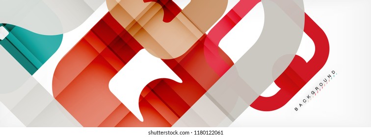 Square geometric background, multicolored template for business or technology presentation or web brochure cover layout, vector wallpaper.