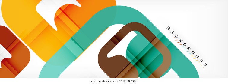 Square geometric background, multicolored template for business or technology presentation or web brochure cover layout, vector wallpaper.