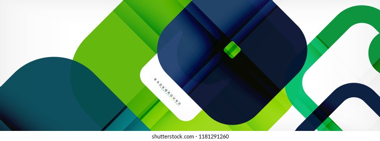 Square geometric background, multicolored template for business or technology presentation or web brochure cover layout, vector wallpaper.