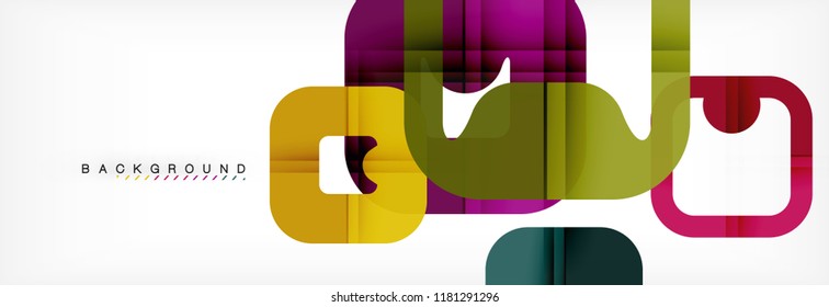 Fundo geométrico quadrado, modelo multicolorido para apresentação de negócios ou tecnologia ou web brochura capa layout, papel de parede vetor.