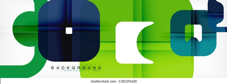Fondo geométrico cuadrado, plantilla multicolor para presentación de negocios o tecnología o diseño de portada de folletos web, fondo de pantalla vectorial.