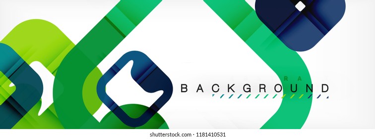 Square geometric background, multicolored template for business or technology presentation or web brochure cover layout, vector wallpaper.