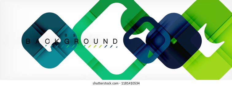 Square geometric background, multicolored template for business or technology presentation or web brochure cover layout, vector wallpaper.