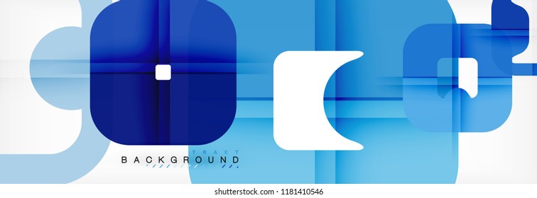 Square geometric background, multicolored template for business or technology presentation or web brochure cover layout, vector wallpaper.