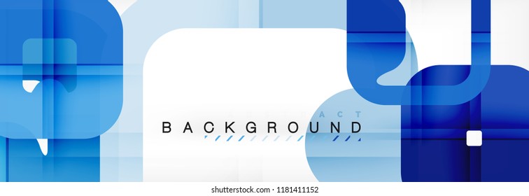Fondo geométrico cuadrado, plantilla multicolor para presentación de negocios o tecnología o diseño de portada de folletos web, fondo de pantalla vectorial.