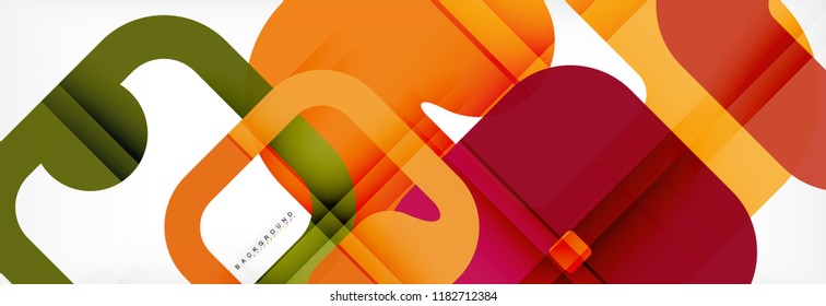 Square geometric background, multicolored template for business or technology presentation or web brochure cover layout, vector wallpaper.