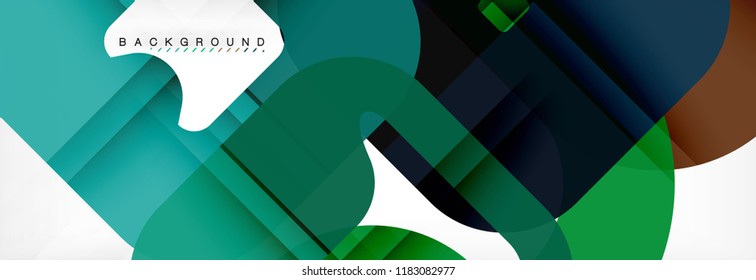 Square geometric background, multicolored template for business or technology presentation or web brochure cover layout, vector wallpaper.
