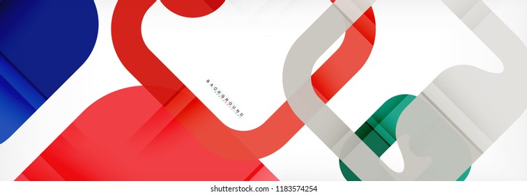 Square geometric background, multicolored template for business or technology presentation or web brochure cover layout, vector wallpaper.