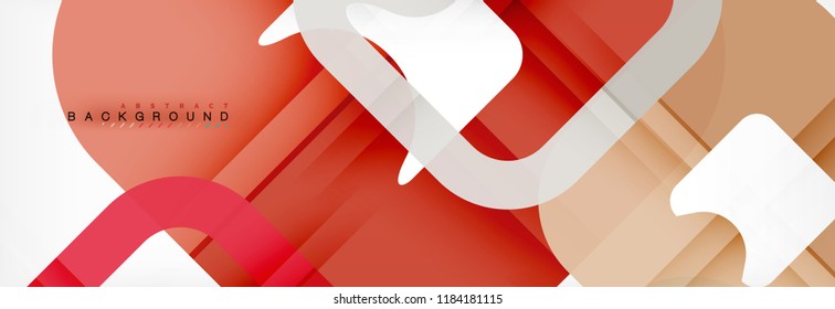 Quadratischer geometrischer Hintergrund, mehrfarbige Vorlage für Geschäfts- oder Technologiepräsentation oder Webbroschürenübersicht, Vektorhintergrund.