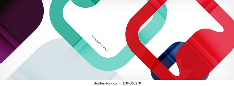 Square geometric background, multicolored template for business or technology presentation or web brochure cover layout, vector wallpaper.