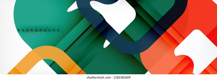 Square geometric background, multicolored template for business or technology presentation or web brochure cover layout, vector wallpaper.