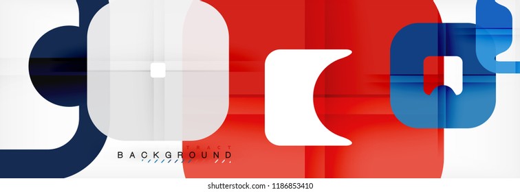 Square geometric background, multicolored template for business or technology presentation or web brochure cover layout, vector wallpaper.