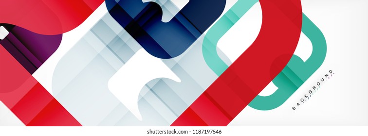 Square geometric background, multicolored template for business or technology presentation or web brochure cover layout, vector wallpaper.