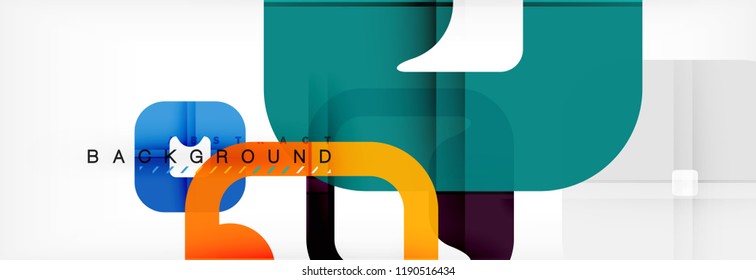 Square geometric background, multicolored template for business or technology presentation or web brochure cover layout, vector wallpaper.