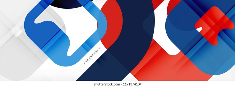 Square geometric background, multicolored template for business or technology presentation or web brochure cover layout, vector wallpaper.