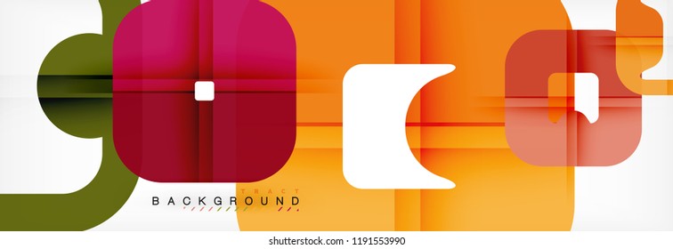 Fundo geométrico quadrado, modelo multicolorido para apresentação de negócios ou tecnologia ou web brochura capa layout, papel de parede vetor.