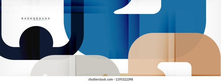 Square geometric background, multicolored template for business or technology presentation or web brochure cover layout, vector wallpaper.